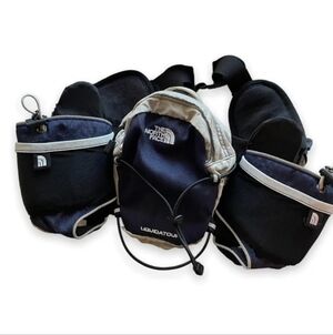 The North Face Vintage 90s Water Bottle Multi Compartment Hiking Waist Belt